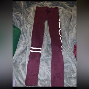 Eye Candy Maroon ‘Love’ Jogger Leggings